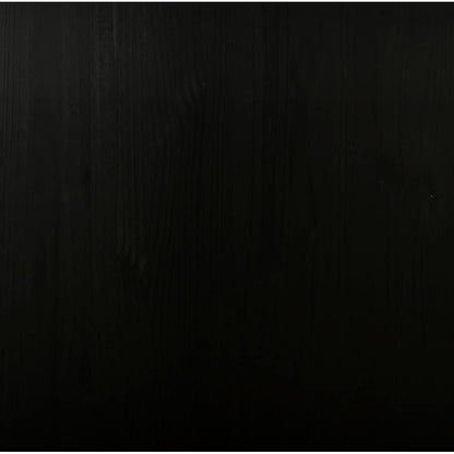 Rolling Cabinet with Drawers MOSS Black Solid Wood Pine