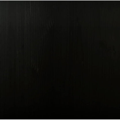 Rolling Cabinet with Drawers MOSS Black Solid Wood Pine