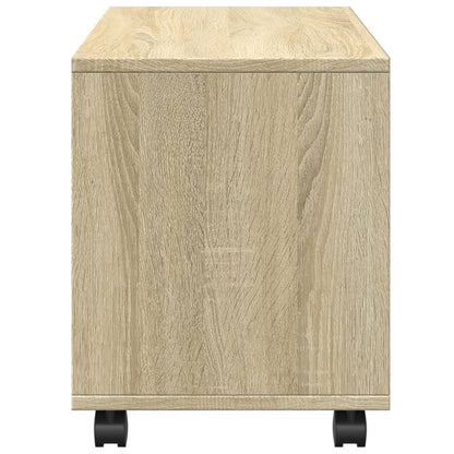  Rolling Cabinet Sonoma Oak 72x33x42.5 cm Engineered Wood