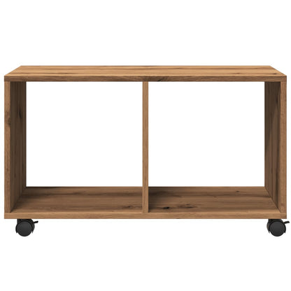  Rolling Cabinet Artisian Oak 72x33x42.5 cm Engineered Wood