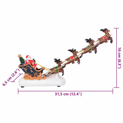 Christmas Tabletop Multicolour 31.5 x 6.5 x 16 cm Resin