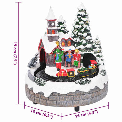 Christmas Tabletop Decor Multicolour 16 x 16 x 19 cm Resin