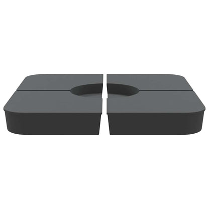 4 Piece Parasol Base Set for Cross Stand Parasol 100 kg PP