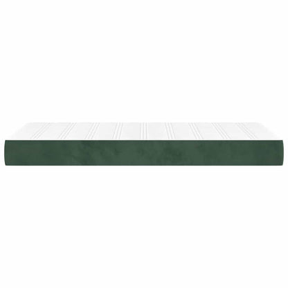 Pocket Spring Bed Mattress Medium Dark Green 90x210x20 cm Velvet