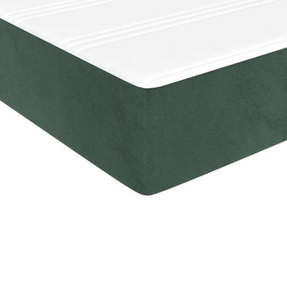 Pocket Spring Bed Mattress Medium Dark Green 90x210x20 cm Velvet