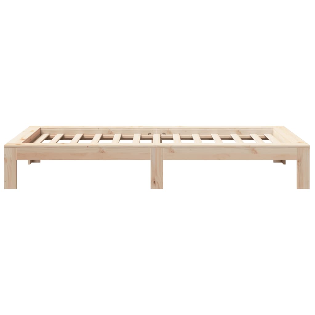 Bed Frame without Mattress 90x200 cm Solid Wood Pine