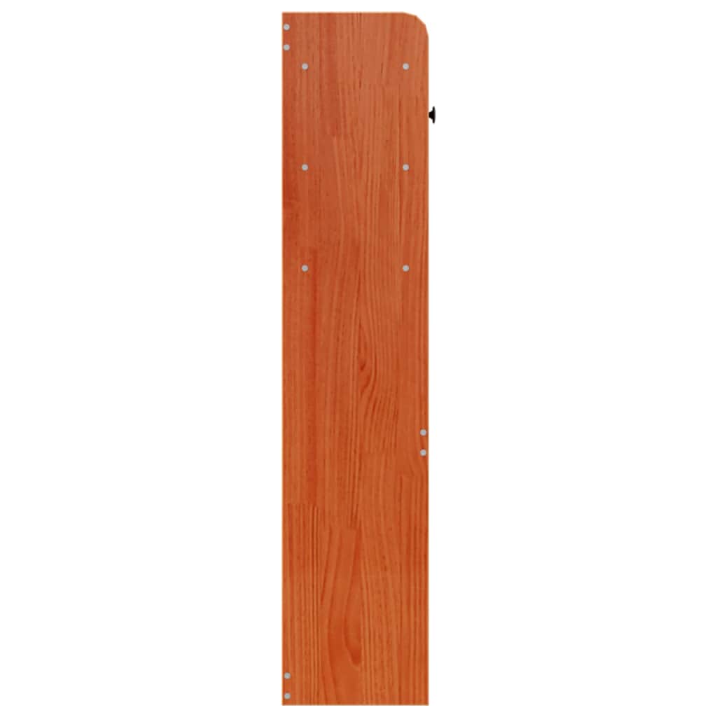 Headboard with Storage Wax Brown 180 cm Solid Wood Pine