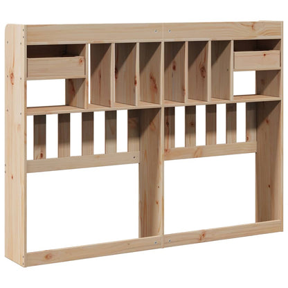 Headboard with Storage 160 cm Solid Wood Pine