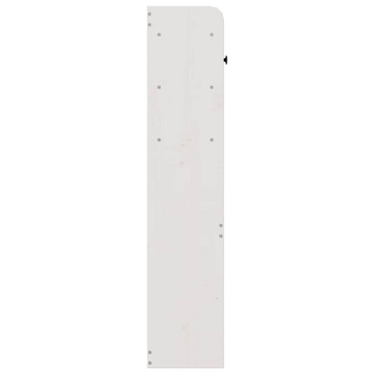 Headboard with Storage White 150 cm Solid Wood Pine