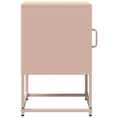 Bedside Cabinet Pink 36x39x60.5 cm Cold-rolled Steel