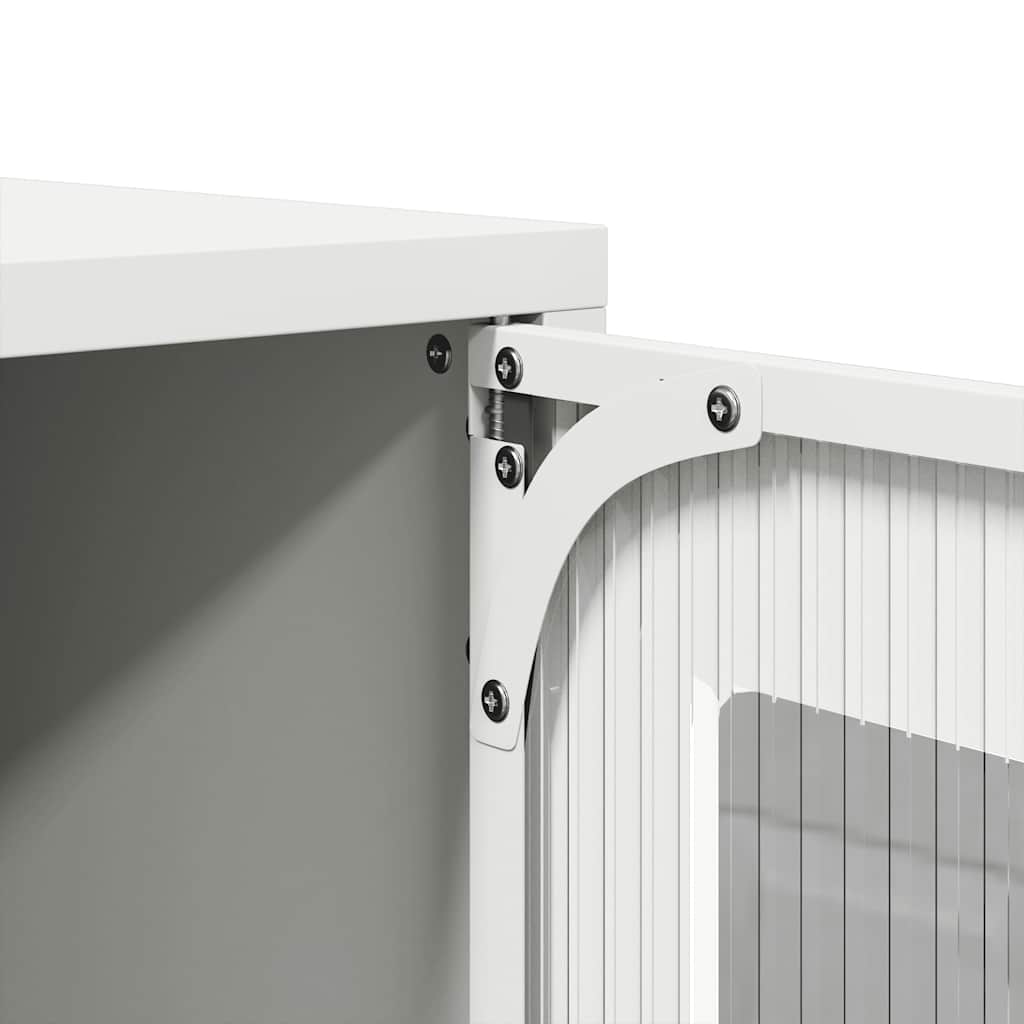 Bedside Cabinet White 36x39x60.5 cm Cold-rolled Steel