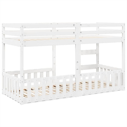 Bunk Bed White 80x200 cm Solid Wood Pine