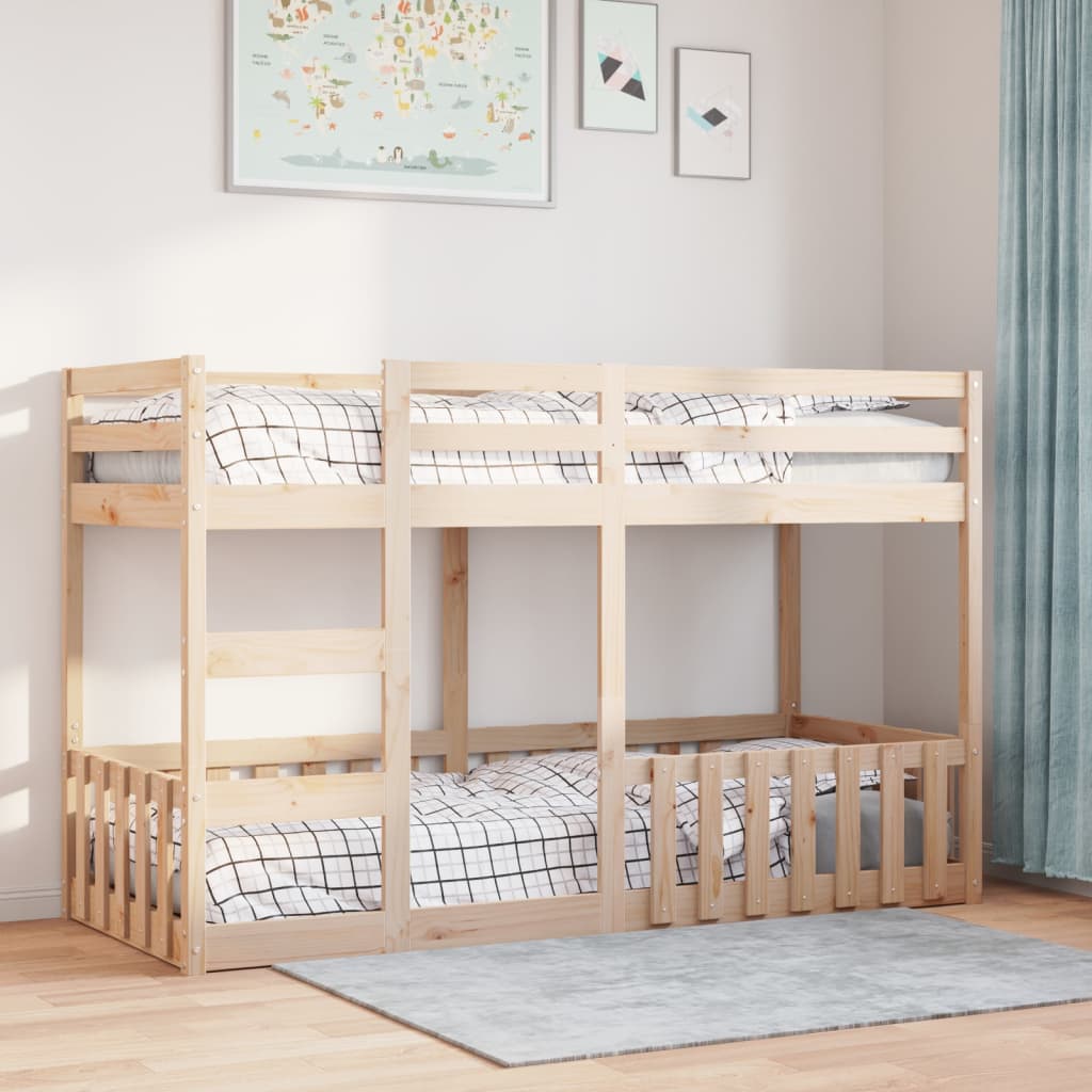 Bunk Bed 90x190 cm Solid Wood Pine