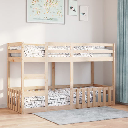 Bunk Bed 90x190 cm Solid Wood Pine