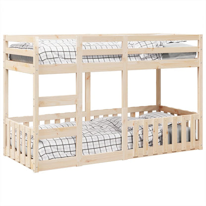 Bunk Bed 90x190 cm Solid Wood Pine