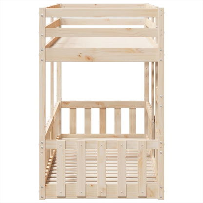Bunk Bed 90x190 cm Solid Wood Pine