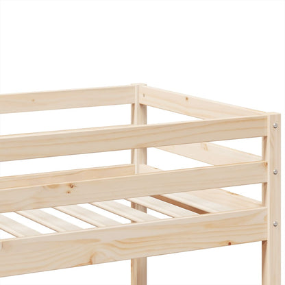 Bunk Bed 90x190 cm Solid Wood Pine