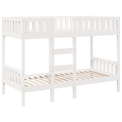 Bunk Bed White 90x200 cm Solid Wood Pine