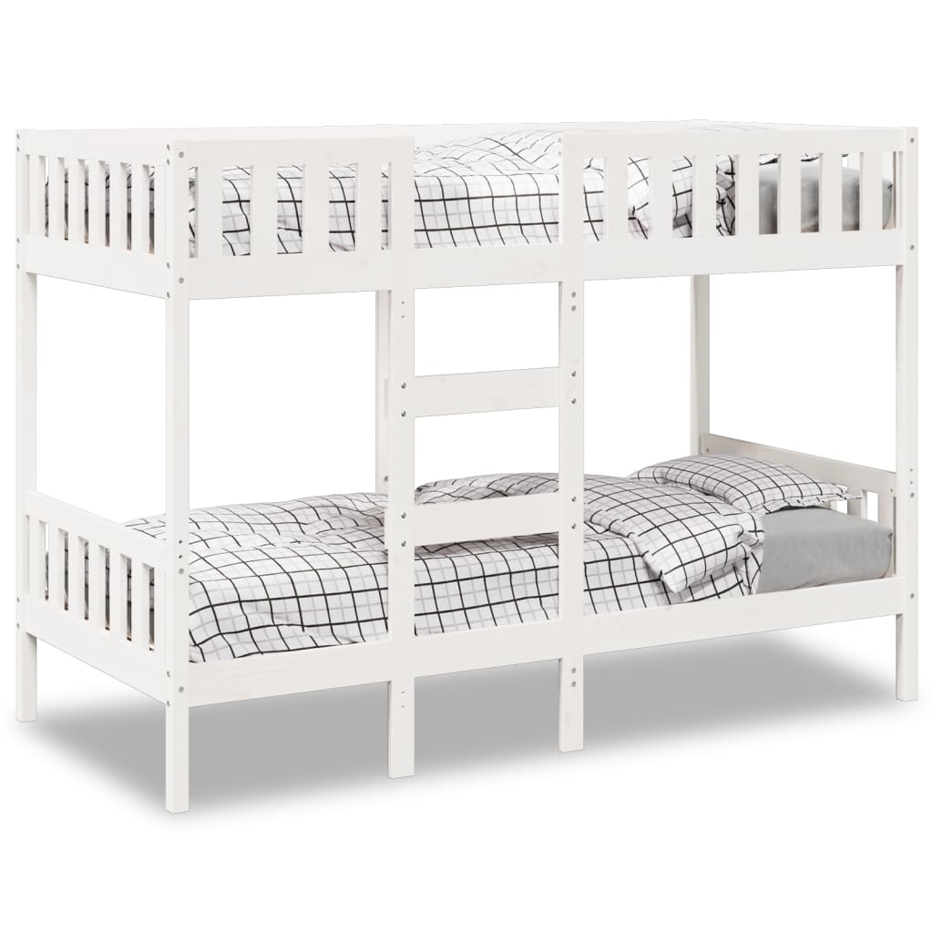 Bunk Bed White 90x200 cm Solid Wood Pine