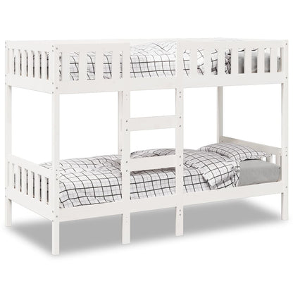 Bunk Bed White 90x200 cm Solid Wood Pine