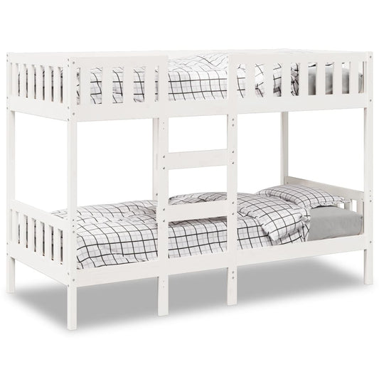 Bunk Bed White 90x200 cm Solid Wood Pine