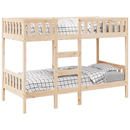 Bunk Bed 90x190 cm Solid Wood Pine