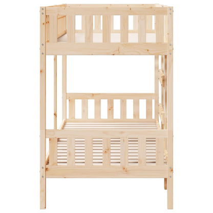 Bunk Bed 90x190 cm Solid Wood Pine