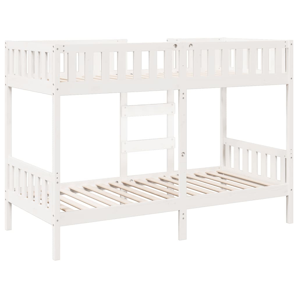 Bunk Bed White 90x190 cm Solid Wood Pine