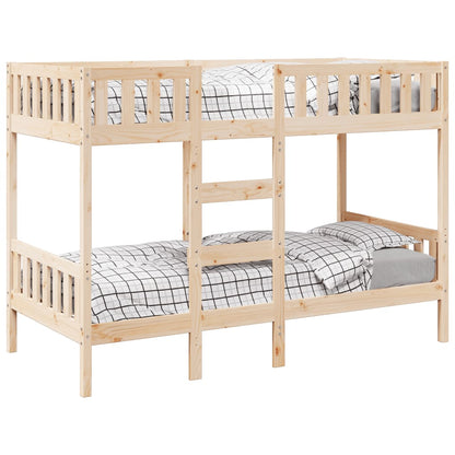 Bunk Bed 75x190 cm Solid Wood Pine