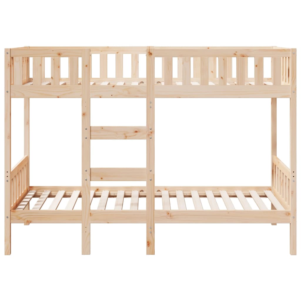 Bunk Bed 75x190 cm Solid Wood Pine