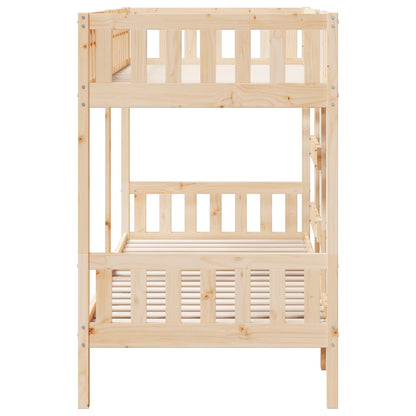 Bunk Bed 75x190 cm Solid Wood Pine