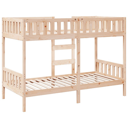 Bunk Bed 75x190 cm Solid Wood Pine