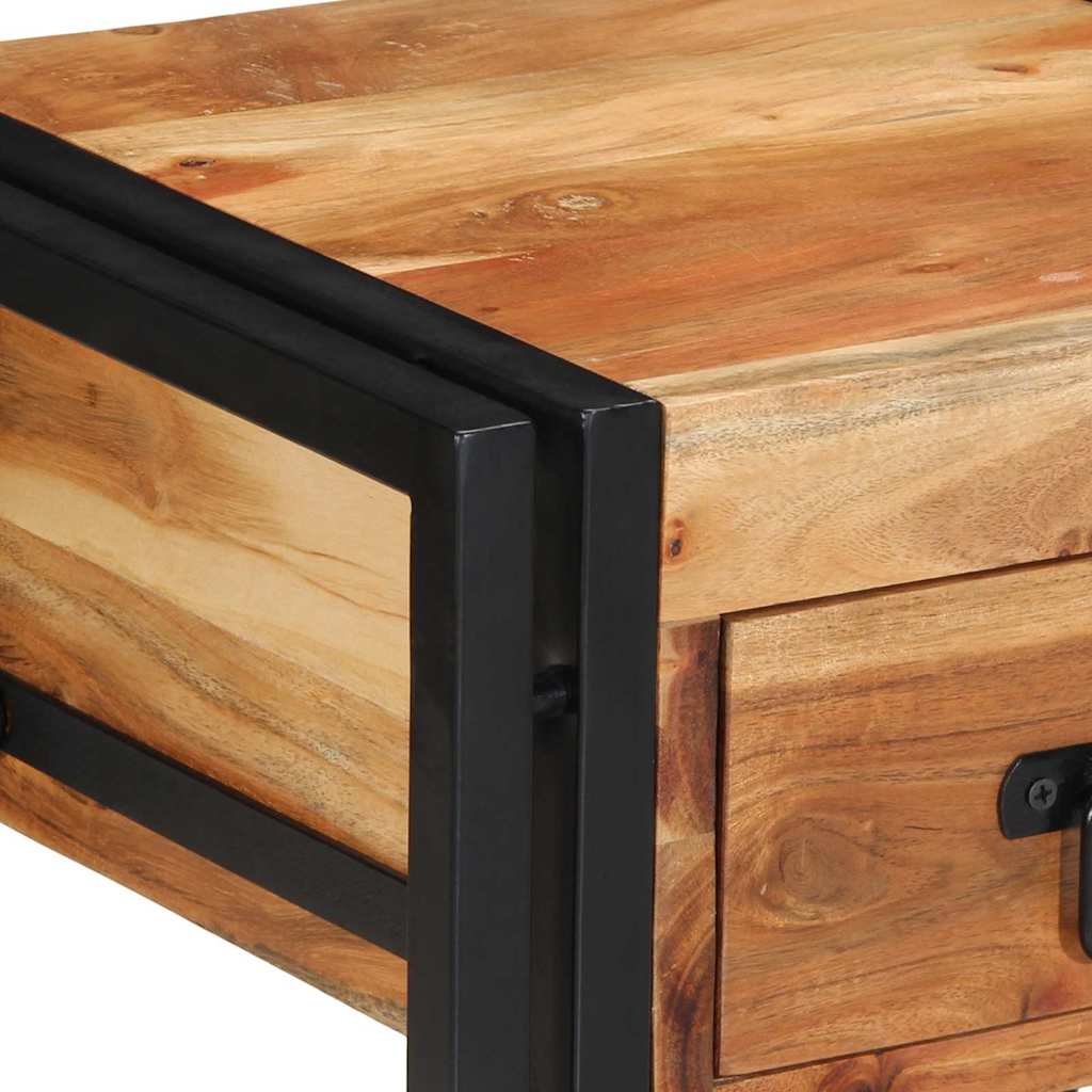 Bedside Cabinet Brown 40 x 35 x 50 cm Solid acacia wood