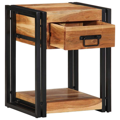 Bedside Cabinet Brown 40 x 35 x 50 cm Solid acacia wood