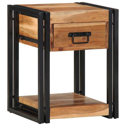Bedside Cabinet 2 pcs Brown 40 x 35 x 50 cm Solid acacia wood