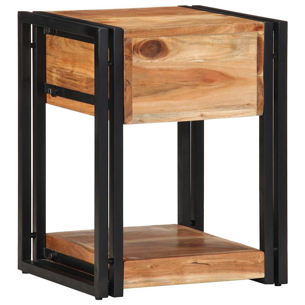 Bedside Cabinet 2 pcs Brown 40 x 35 x 50 cm Solid acacia wood