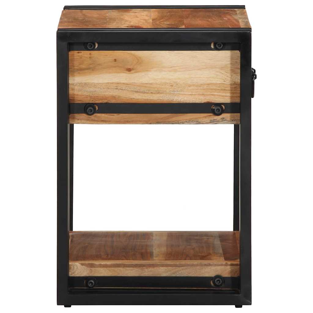 Bedside Cabinet 2 pcs Brown 40 x 35 x 50 cm Solid acacia wood