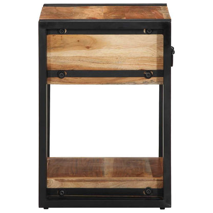 Bedside Cabinet 2 pcs Brown 40 x 35 x 50 cm Solid acacia wood