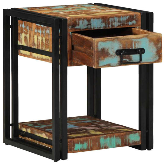 Bedside Cabinet with Drawer Multicolour 40 x 40 x 50 cm