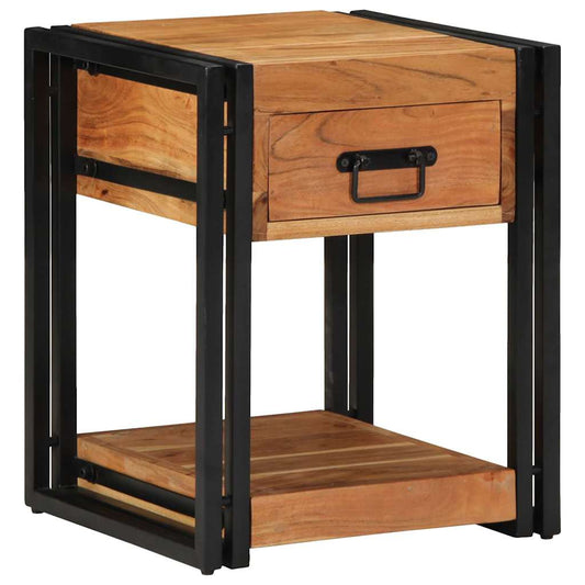 Bedside Cabinet 2 pcs Brown 40 x 40 x 50 cm Solid acacia wood