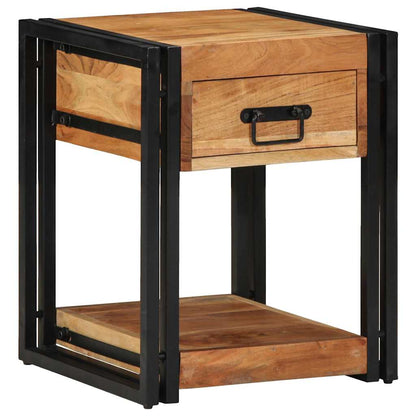 Bedside Cabinet 2 pcs Brown 40 x 40 x 50 cm Solid acacia wood