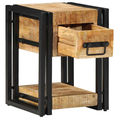Bedside Cabinet Brown 30 x 30 x 40 cm Solid mango wood
