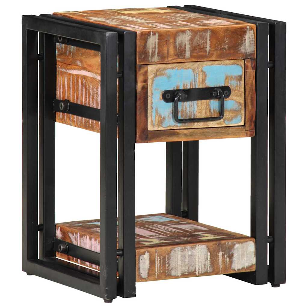 Bedside Cabinet with Drawer Multicolour 30 x 30 x 40 cm