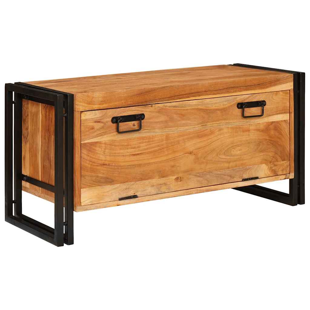Shoe Cabinet with Shelf Brown 90 x 38 x 45 cm Solid acacia wood