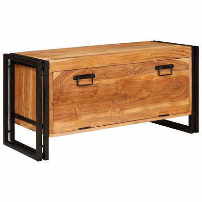 Shoe Cabinet with Shelf Brown 90 x 38 x 45 cm Solid acacia wood
