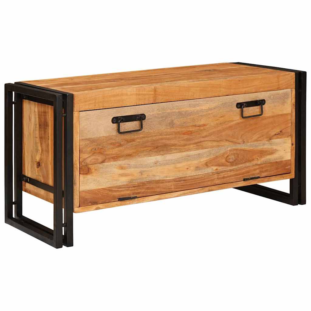 Shoe Cabinet with Shelf Brown 90 x 38 x 45 cm Solid acacia wood