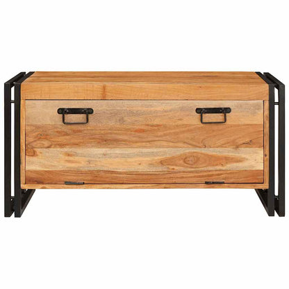 Shoe Cabinet with Shelf Brown 90 x 38 x 45 cm Solid acacia wood