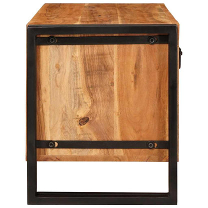 Shoe Cabinet with Shelf Brown 90 x 38 x 45 cm Solid acacia wood
