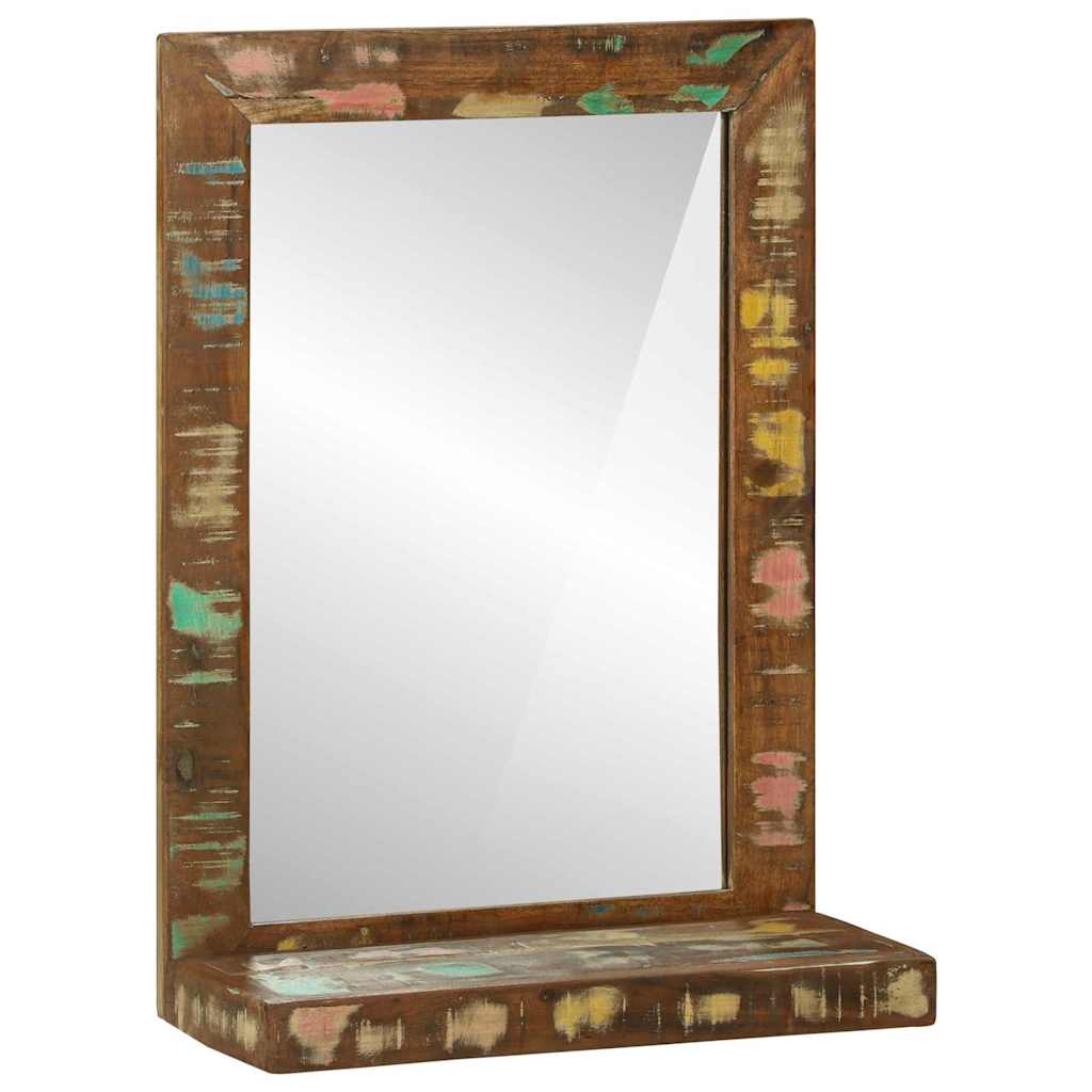 Bathroom Mirror Brown 50 x 22 x 70 cm Solid Wood Reclaimed