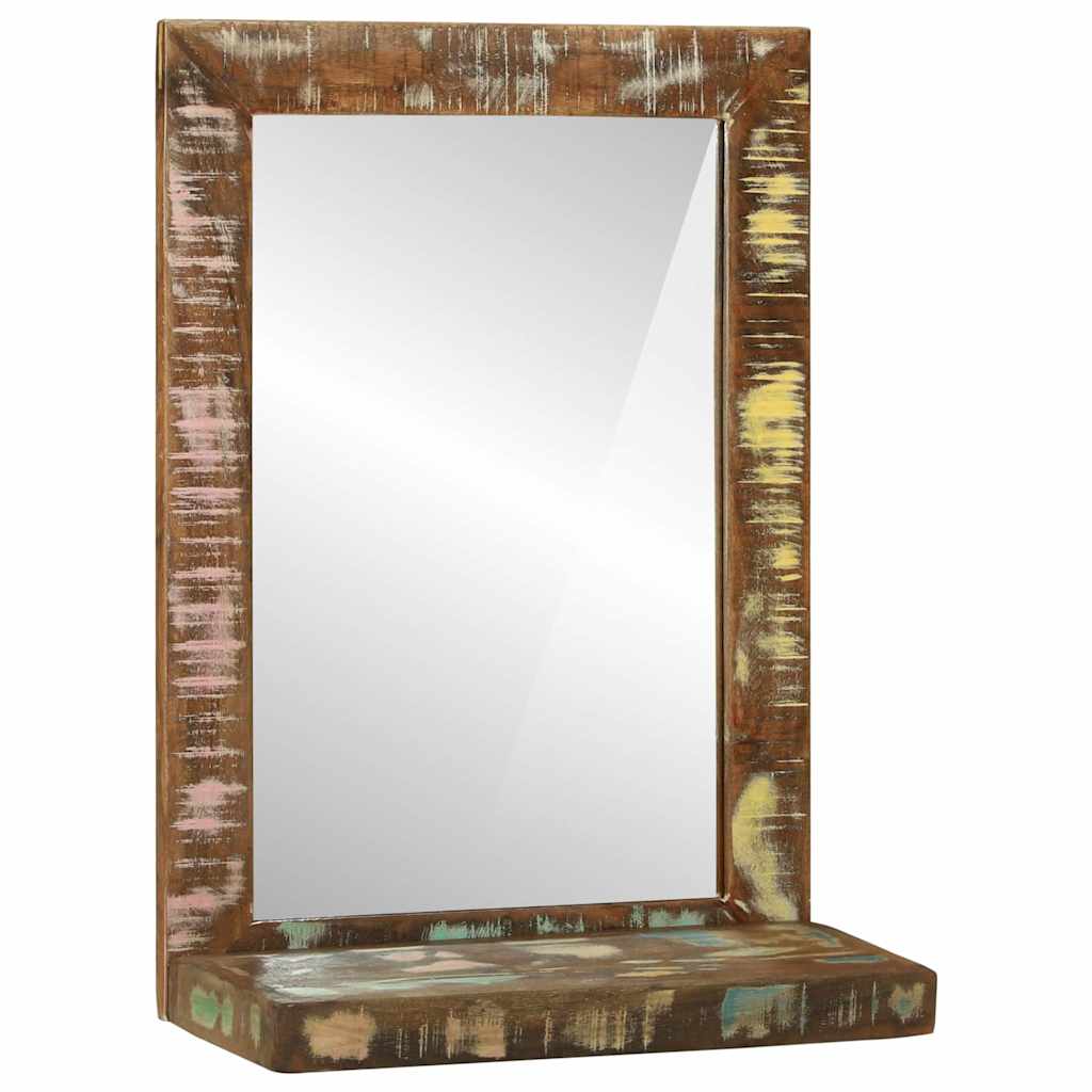 Bathroom Mirror Brown 50 x 22 x 70 cm Solid Wood Reclaimed